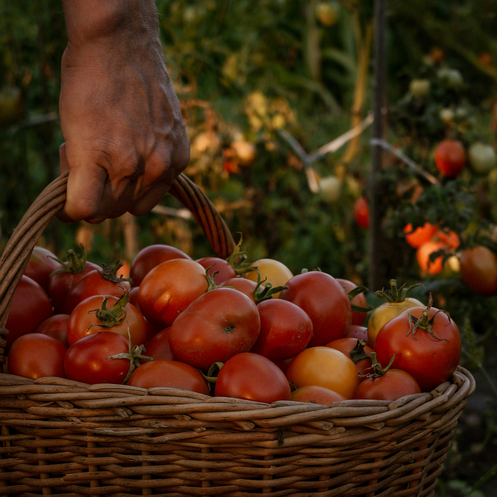 African farmers harvesting crops